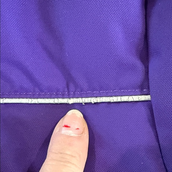 Echo red Girls' Down Jacket with Faux Fur Trim Hood, Girls, Size L 11/12 - Picture 4 of 14